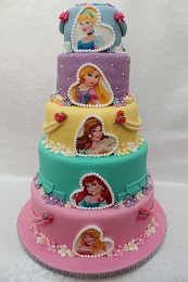 disney princess 5 tier birthday cake